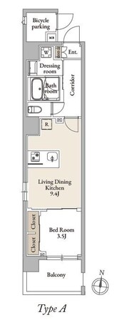 D’s VARIE三ノ輪レジデンスの物件間取画像